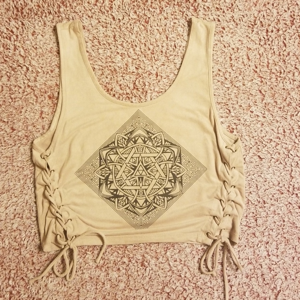 Kendall and Kylie cropped tank top